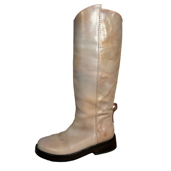 We the Free Bryce equestrian Knee-High Women's Boots cream tall riding leather - Picture 1 of 16